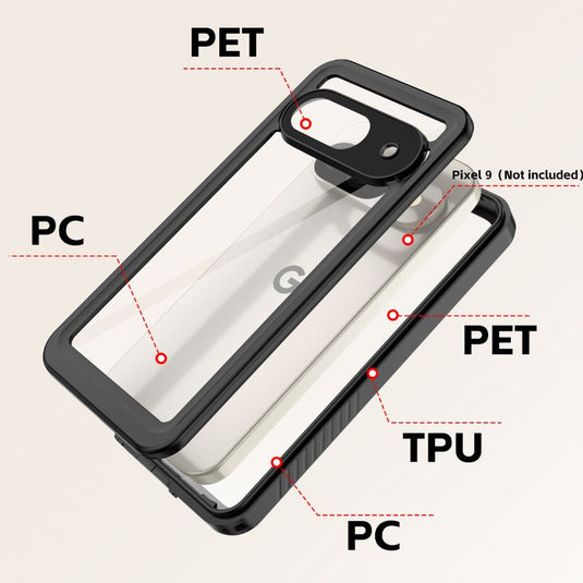 [FS Series] Google Pixel 9 (G2YBB) - Redpepper Full Covered Waterproof Heavy Duty Tough Armor Case