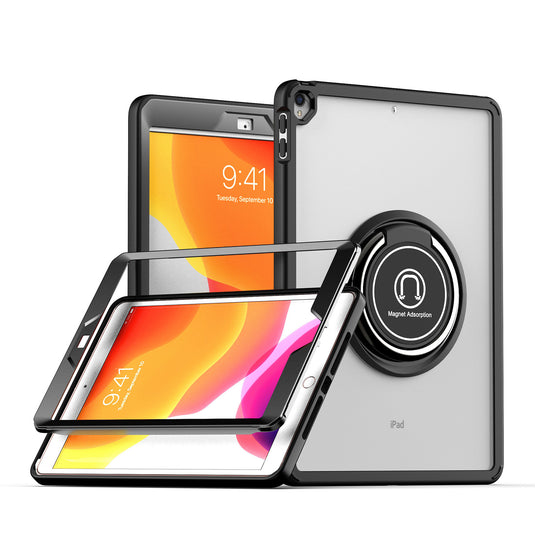 [Built-in Ring Bracket] Apple iPad Mini 5 7.9'' 5th Gen (2019) Acrylic Transparent Anti-Bend Protective Case