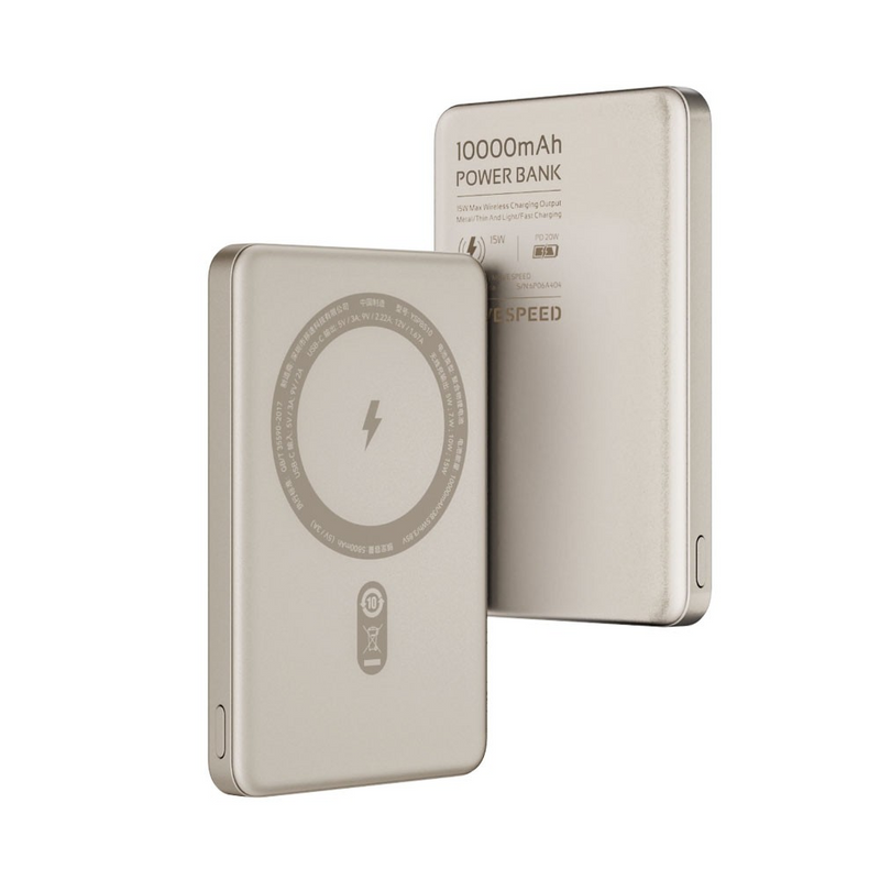 Load image into Gallery viewer, MOVE SPEED S10 Ultra-thin Titanium Magnetic Power Bank 10000mAh PD20W (YSPBS10)
