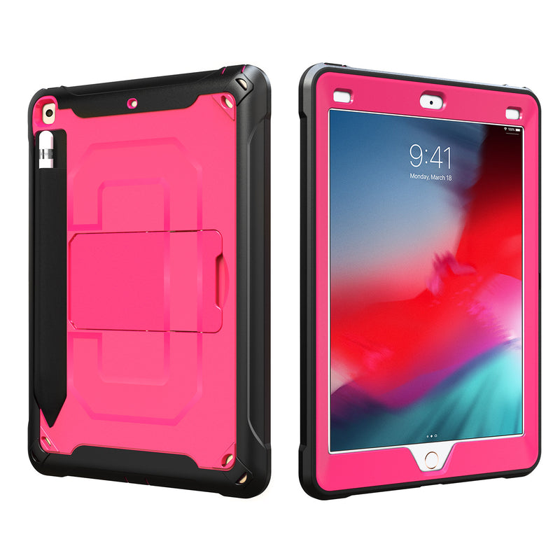 Load image into Gallery viewer, [Built-in Stand][With Pen Slot] Apple iPad 5/6 9.7&#39;&#39; 5/6th Gen (2017/2018) EVA Kid Friendly Heavy Duty Ring Holder Stand Case
