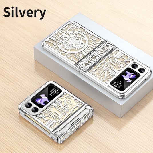 Samsung Galaxy Z Flip 3 SM-F711 Mechanical Electroplated Flat Hinge Shockproof Fashion-Forward Series Case