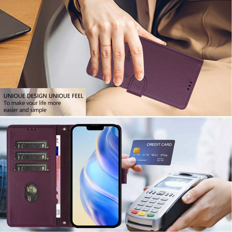 Load image into Gallery viewer, [With Card Solt] OPPO Find X7 Ultra (PHY110/PHY120) Leather Luxury Shockproof Wallet Series Case
