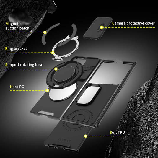 [Built-in Kickstand] Samsung Galaxy Z Fold7 (SM-F966) - Rugged Shockproof Heavy Duty Series Case - i-Station Mobile Phone & Electronic Device Repair and Accessories