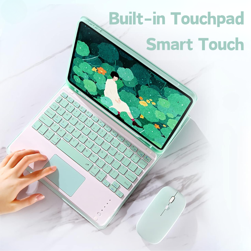 Apple iPad 5/6 9.7'' 5/6th Gen (2017/2018) Smart Wireless Keyboard Flip Case With Backlit - i-Station Mobile Phone & Electronic Device Repair and Accessories