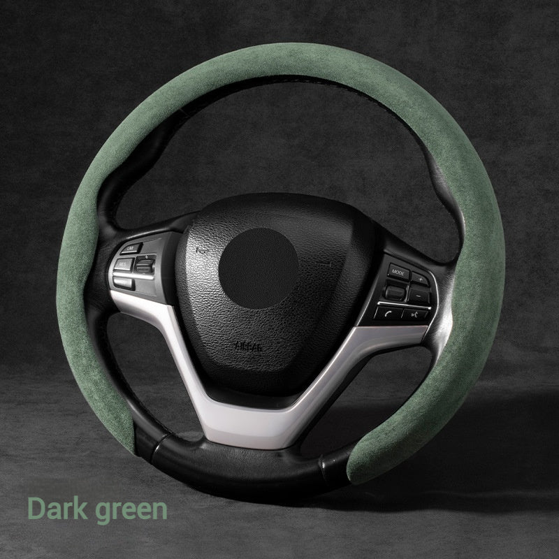 Load image into Gallery viewer, Nissan Suede Car Steering Wheel Covers For Teana (14th Gen), Sylphy Classic, X-Trail, Qashqai, Tiida, Sunny, Livina - i-Station Mobile Phone &amp; Electronic Device Repair and Accessories
