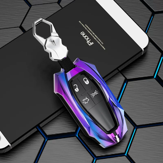 Maserati Zinc Alloy & Silicone Car Key Fob Case Cover with Lock Buckle for Levante, MC20, Ghibli, Quattroporte 2014-2022 – Premium Protection Cover - i-Station Mobile Phone & Electronic Device Repair and Accessories