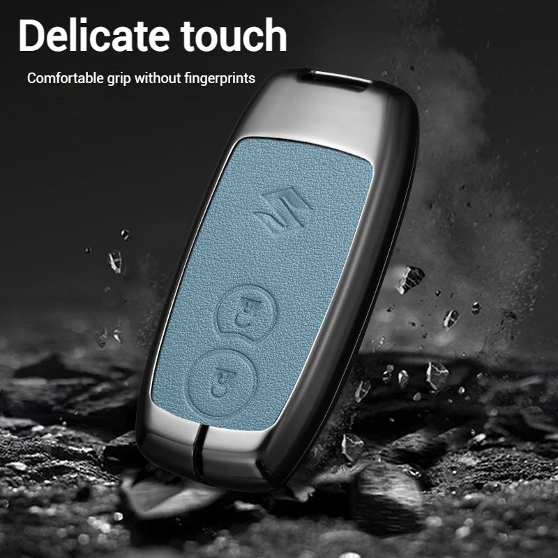 Load image into Gallery viewer, Suzuki Zinc Alloy PU Leather Car Key Fob Case Cover For SX4, Vitara
