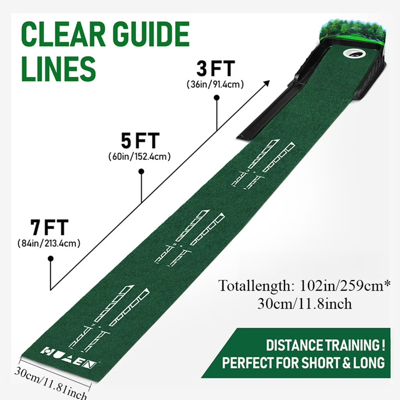Load image into Gallery viewer, Portable Golf Putting Mat Indoor &amp; Outdoor Practice Trainer with Automatic Ball Return &amp; Obstacles - i-Station Mobile Phone &amp; Electronic Device Repair and Accessories
