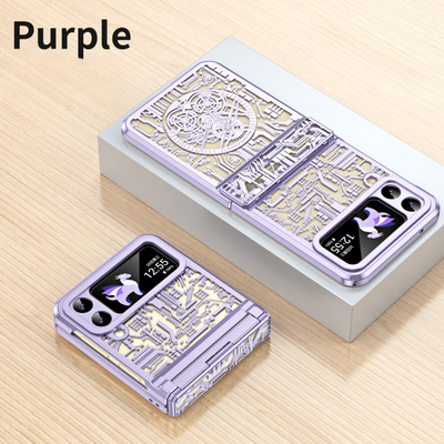 Samsung Galaxy Z Flip 6 SM-F741 Mechanical Electroplated Flat Hinge Shockproof Fashion-Forward Series Case - i-Station Mobile Phone & Electronic Device Repair and Accessories