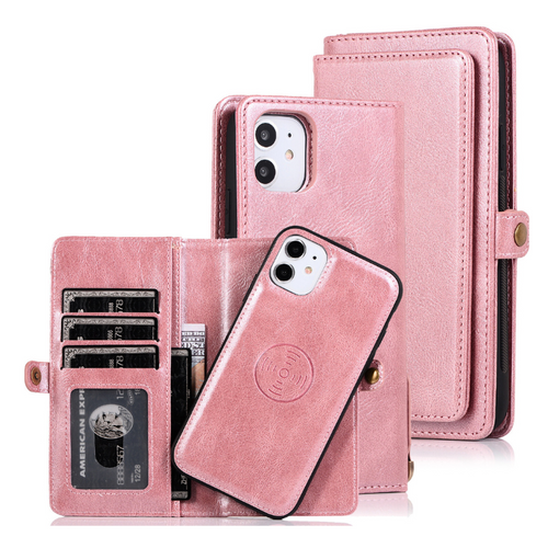 [With Card Slot] Apple iPhone 11/Pro/Pro Max Multi-Functional Leather 2-in-1 Wallet Series Case