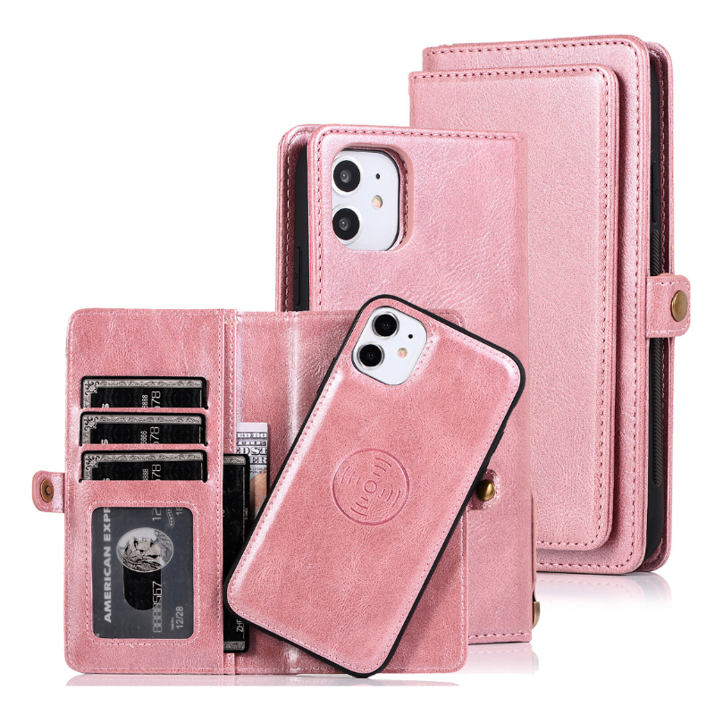 Load image into Gallery viewer, [With Card Slot] Apple iPhone 16/Pro/Pro Max/Plus Multi-Functional Leather 2-in-1 Wallet Series Case
