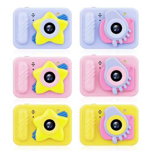 [Depth 1.5M Max] High-Definition IP68 Waterproof Kids Camera With Triangular Stand & Safety Strap