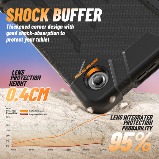 [Built-in Hidden Kickstand] Samsung Galaxy Tab A11 8.7" (2025) - PC Silicone Rugged Shockproof Protection Durable Case