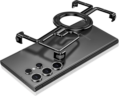 Samsung Galaxy S24/Plus/Ultra - Metal Frame Stand Magsafe Magnetic Phone Case