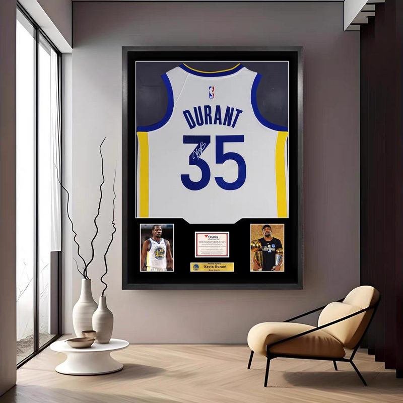 Load image into Gallery viewer, Kevin Durant Golden State Warriors Framed Jersey Display – Facsimile Signature Edition - i-Station Mobile Phone &amp; Electronic Device Repair and Accessories
