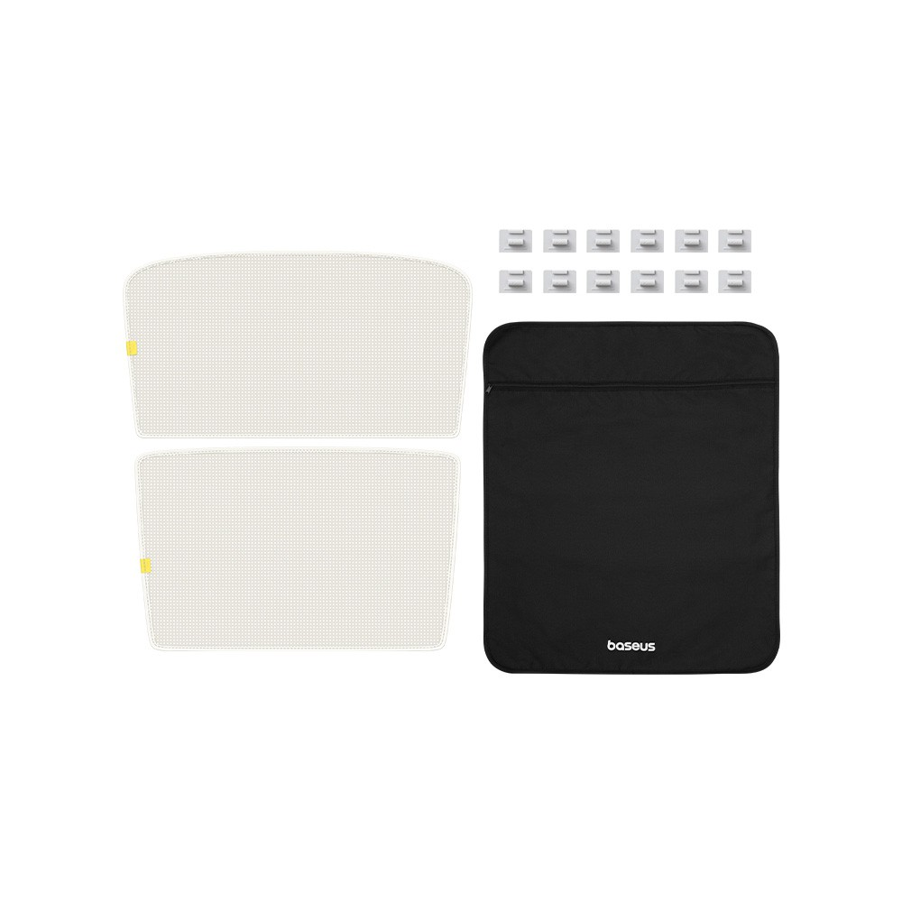 Baseus T-Space Series Car Skylight Sunshade For Tesla Model 3 (Double Layer Version) - Moon White - i-Station Mobile Phone & Electronic Device Repair and Accessories