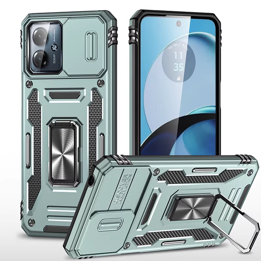 [Built-in Stand]  Motorola Moto G14 Full-Coverage Shockproof Anti-Slip Essentials Series Case