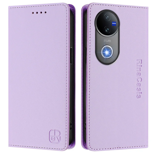 [With Card Slot] VIVO V50 5G - Business Flip Leather Wallet Series Case