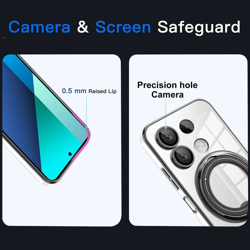 Load image into Gallery viewer, [Built-in Ring Bracket] Xiaomi Mi 13T/Pro High-Transparency Shockproof Essentials Series Case
