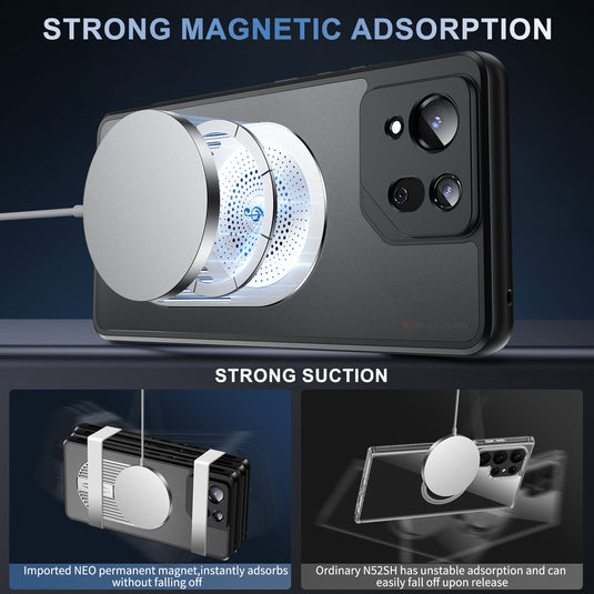 [Magsafe Compatible][Built-in Stand] ASUS Rog Phone 6 & 6 Pro & 6D - Frosted Heat Dissipation Aromatherapy Magnetic Shockproof Case