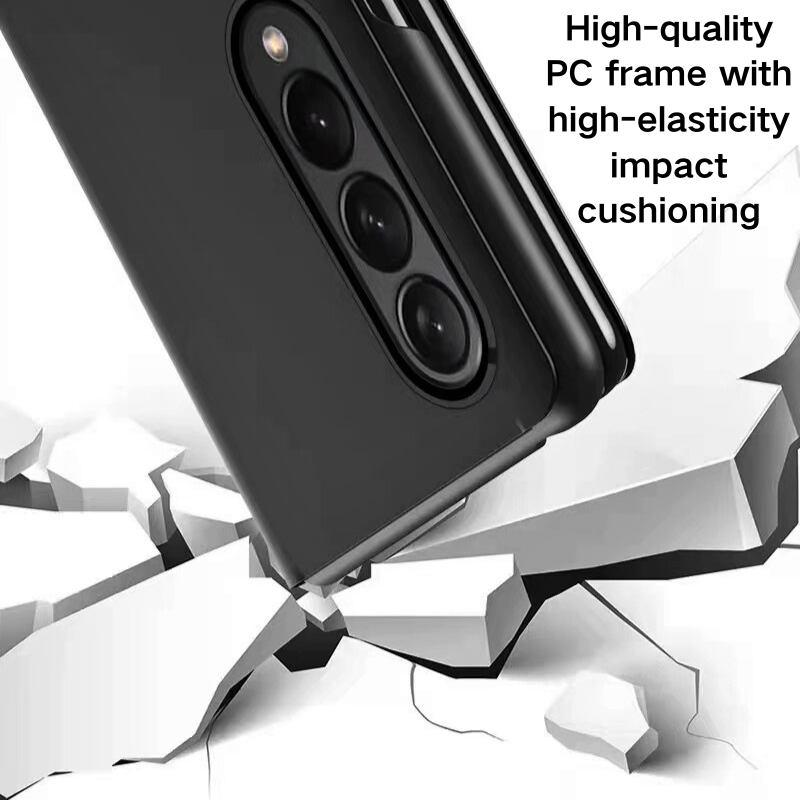 Load image into Gallery viewer, Samsung Galaxy Z Fold 6 SM-F956 PU Leather Visible Mirror Flip Shockproof Essentials Series Case
