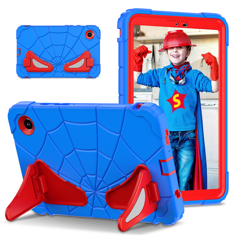 Load image into Gallery viewer, [Built-in Stand] Samsung Galaxy Tab A9 8.7“ (2023) Spiderman Cartoon Kids Full-cover Silicone Shockproof Case
