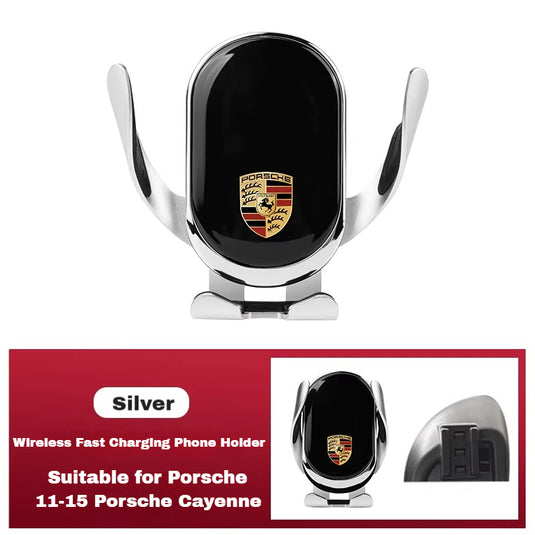 Porsche Car Dedicated Phone Holder – Smart Induction 15W Wireless Fast Charger For Cayen , Panamerane, 718, Macan