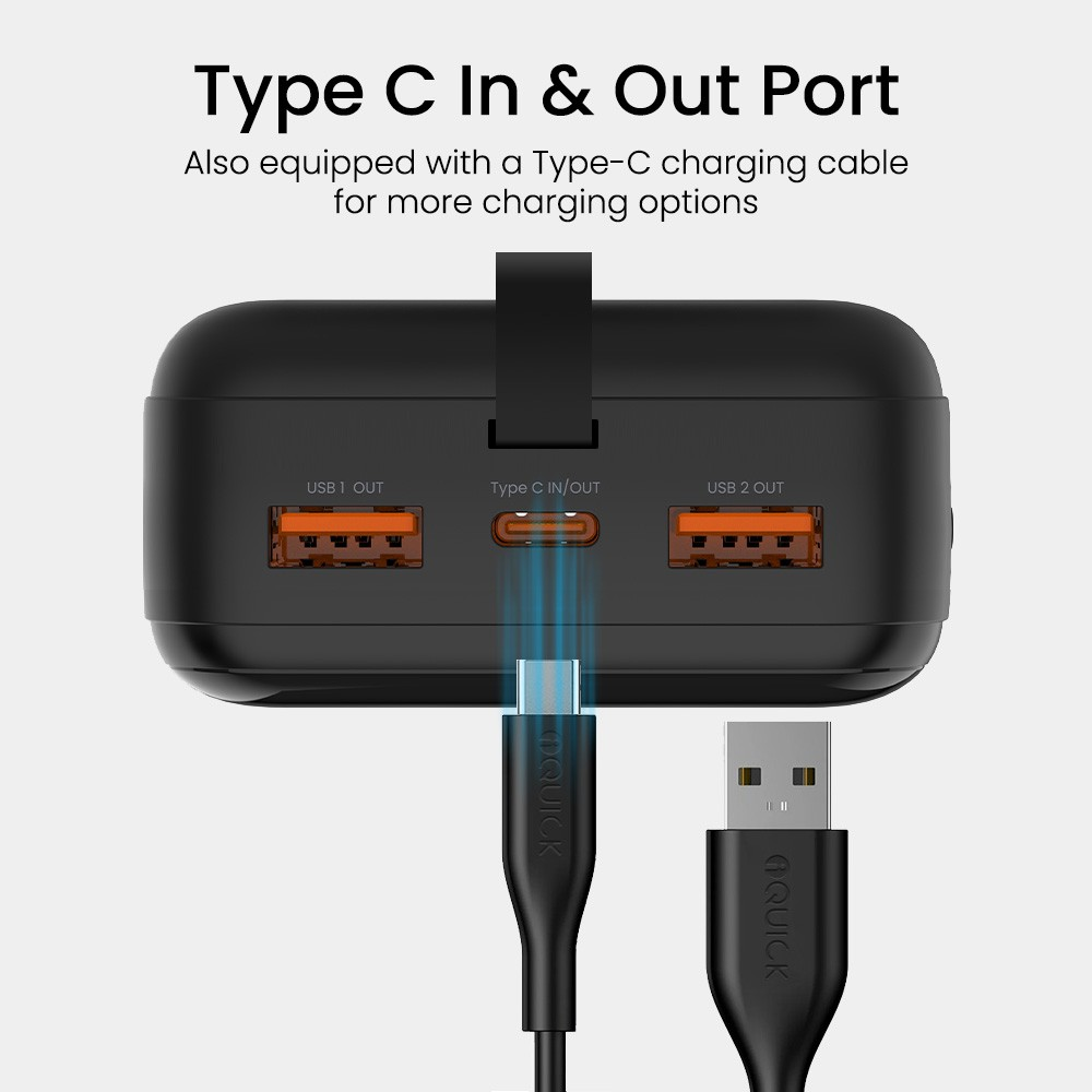 iQuick POWER SQUARE 0 Digital Display Power Bank 30000mAh 22.5W - i-Station Mobile Phone & Electronic Device Repair and Accessories