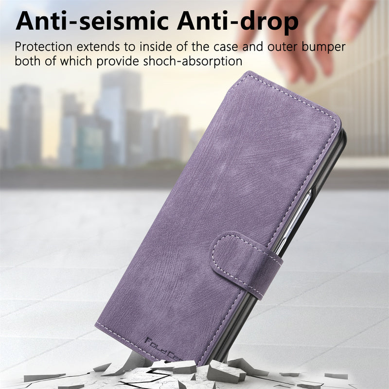 Load image into Gallery viewer, [Magsafe Compatible][Detachable] Samsung Galaxy Z Fold3 SM-F926 Leather Flip Shockproof Wallet Series Case With Card Slot
