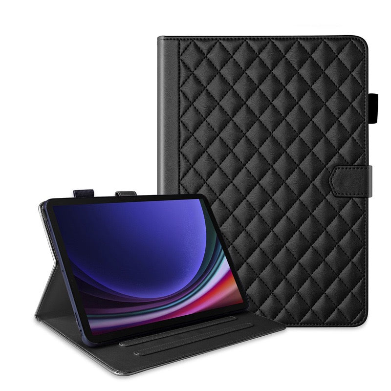 Load image into Gallery viewer, [With Card Slot] Samsung Galaxy Tab S9/S9 FE 11&quot; - Soft Leather Flip Cover With Clasp Case
