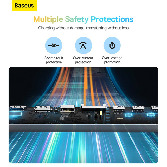 Baseus EliteJoy Gen2 12-Port Type-C HUB Adapter (Type-C to HDMI*2+USB3.0*3+PD*1+DP*1+SD/TF*1+RJ45*1+Type-C Data*1+3.5mm*1) - Dark Gray - i-Station Mobile Phone & Electronic Device Repair and Accessories