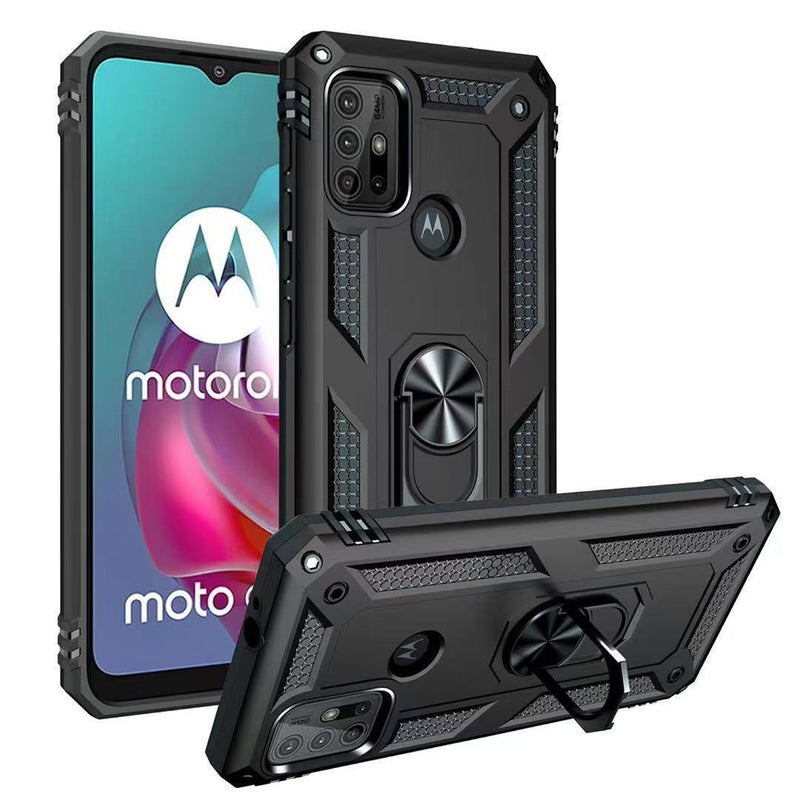 Load image into Gallery viewer, [Built-in Ring Bracket] Motorola Moto G30/G10 Anti-slip Protective Hard Heavy Duty Series Case
