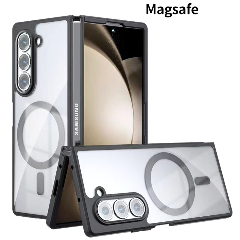 Load image into Gallery viewer, [Magsafe Compatible] Samsung Galaxy Z Fold 6 SM-F956 Matte Transparent Anti Drop Folding Essentials Series Case
