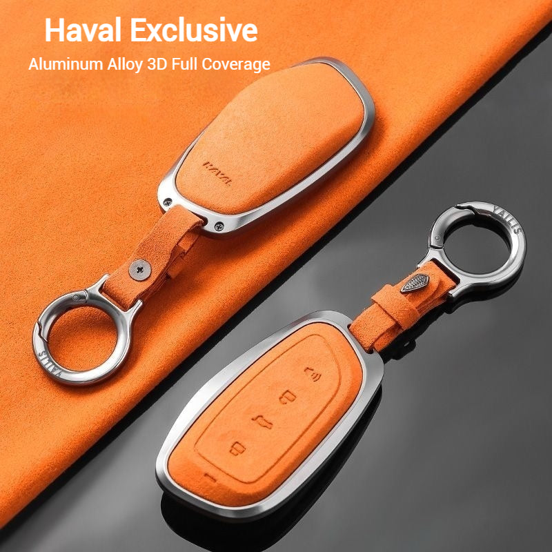 Load image into Gallery viewer, Great Wall High-Quality Suede Car Key Fob Case Cover For Haval Raptor, Dargo 2nd Gen, Xiaolong Max, Shenshou, H6
