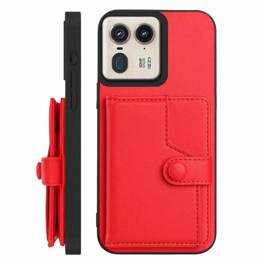 [Built-in Card Slot] Motorola Moto Edge 50/Neo Leather Shockproof Wallet Series Case