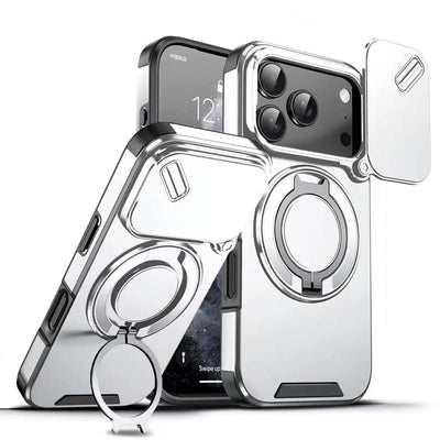 [With Slide Lens Cover] Apple iPhone 17 Pro Max / 18 Pro Max Military-Grade Shockproof Protective Stand Series Case - i-Station Mobile Phone & Electronic Device Repair and Accessories