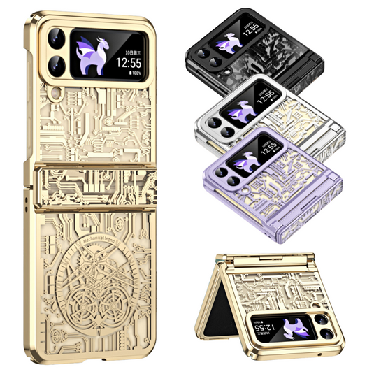 Samsung Galaxy Z Flip 5 SM-F731 Mechanical Electroplated Flat Hinge Shockproof Fashion-Forward Series Case