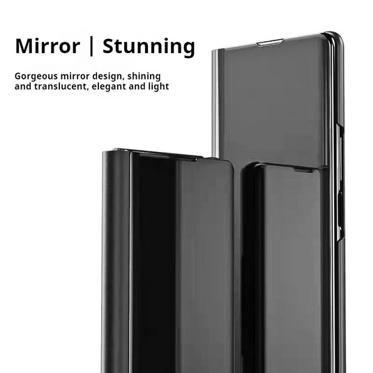 Samsung Galaxy Z Fold 6 SM-F956 PU Leather Visible Mirror Flip Shockproof Essentials Series Case