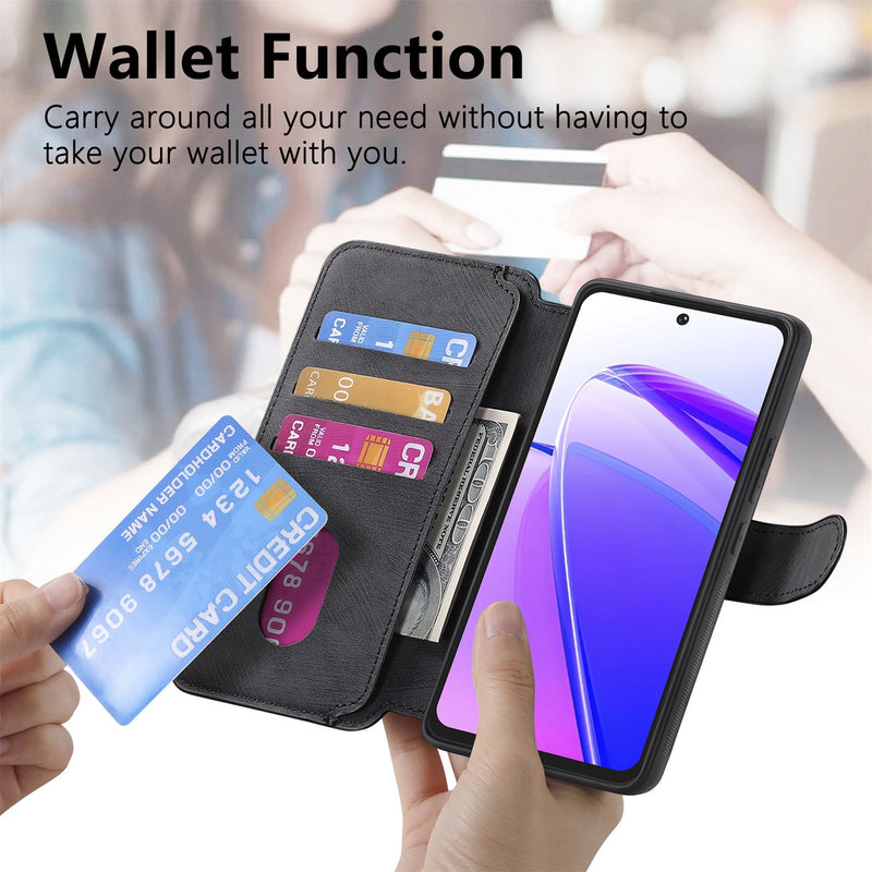 Load image into Gallery viewer, [With Card Slot] Realme GT 7 Pro 5G - Multi-functional Leather Wallet Case With Magnetic Flip Cover
