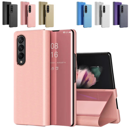 Samsung Galaxy Z Fold 6 SM-F956 PU Leather Visible Mirror Flip Shockproof Essentials Series Case