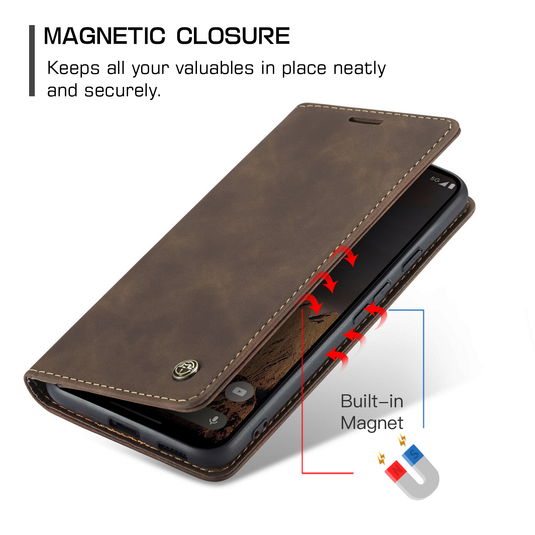 Google Pixel 10a Retro PU Leather Full Protection Flip Cover Case - i-Station Mobile Phone & Electronic Device Repair and Accessories