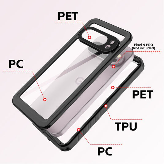 [FS Series] Google Pixel 9 Pro (GR83Y) - Redpepper Full Covered Waterproof Heavy Duty Tough Armor Case