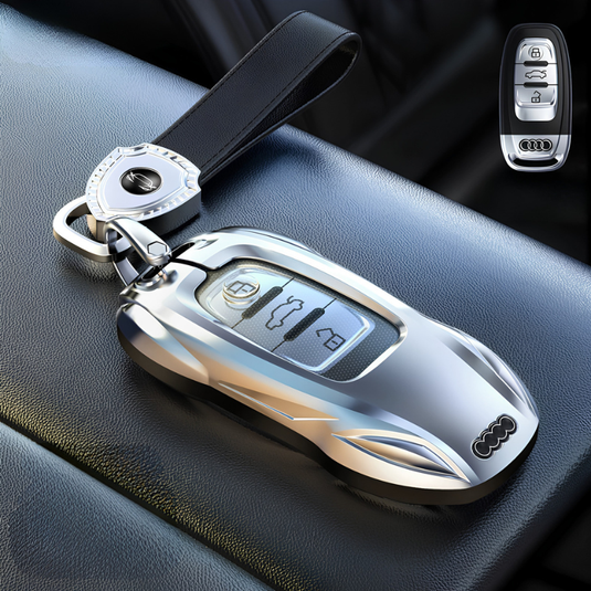 Audi Zinc Alloy Silicone Car Key Fob Case Cover For A3 For A4, A5, Q3, Q7, Audi TT - i-Station Mobile Phone & Electronic Device Repair and Accessories