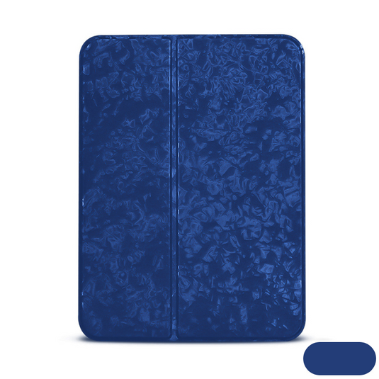 [Built-in Pen Slot] Apple iPad Mini 6/7 8.3'' 6/7th Gen (2021/2024) Shell Pattern Leather Transparent Protective Case