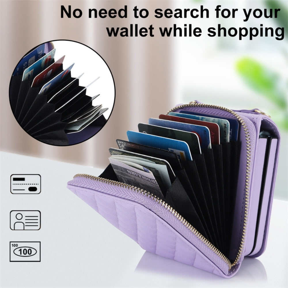[With Shoulder Strap] [With Card Slot] Motorola Razr 50/Ultra - PU leather Crossbody Wallet Style Shockproof Phone Case - i-Station Mobile Phone & Electronic Device Repair and Accessories