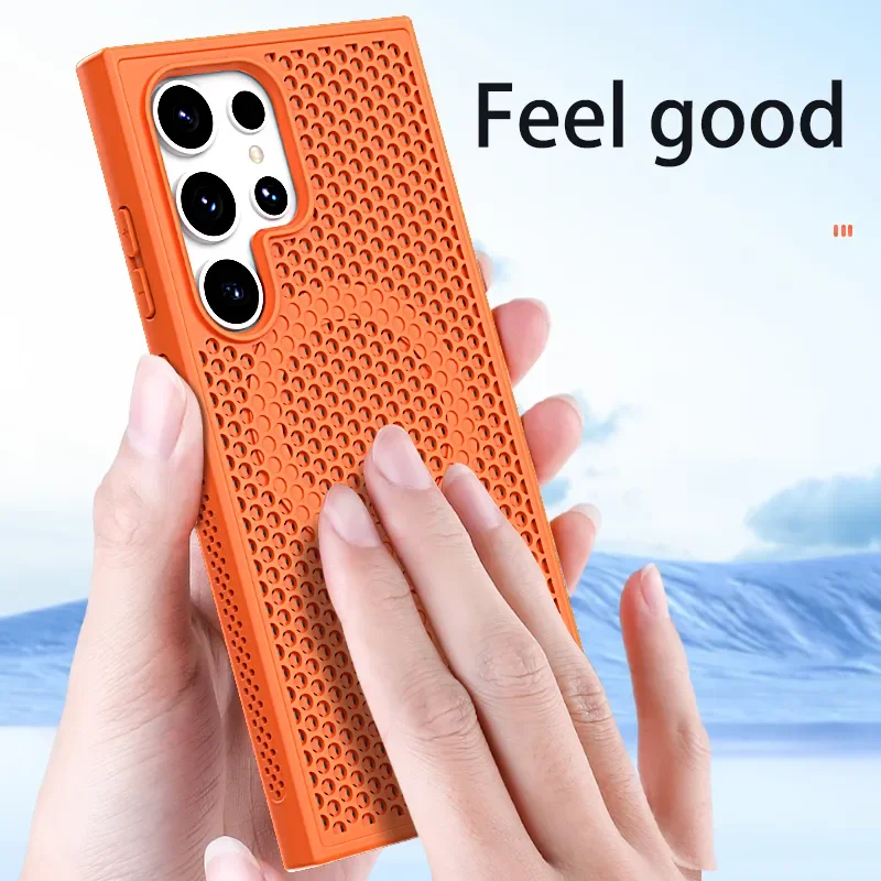 Load image into Gallery viewer, [Magsafe Compatible] Samsung Galaxy S22 SM-S901/Ultra SM-S908/Plus SM-S906 Ultra-thin Honeycomb Heat Dissipation Full-cover Essentials Series Case
