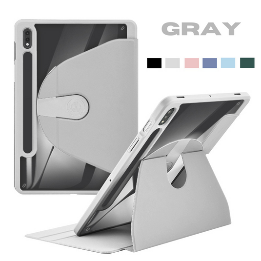 [With Pen Holder] Samsung Galaxy Tab A8 10.5" (2021) 360 Degree Swiveling Stand Shockproof Cover Case