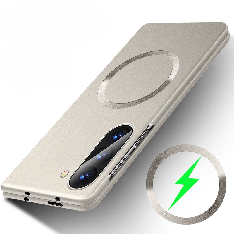 Load image into Gallery viewer, Samsung Galaxy Z Fold5 (SM-F946) Foldable Magnetic Metallic Skin-Feel Finish Case
