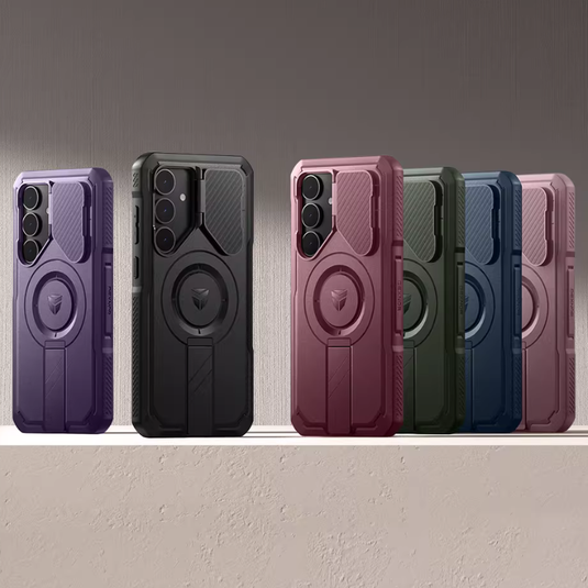 [With Camera Cover][Built-in Stand] Samsung Galaxy S26 Ultra - Dexnor Military Grade Heavy-Duty Shockproof Rugged Case