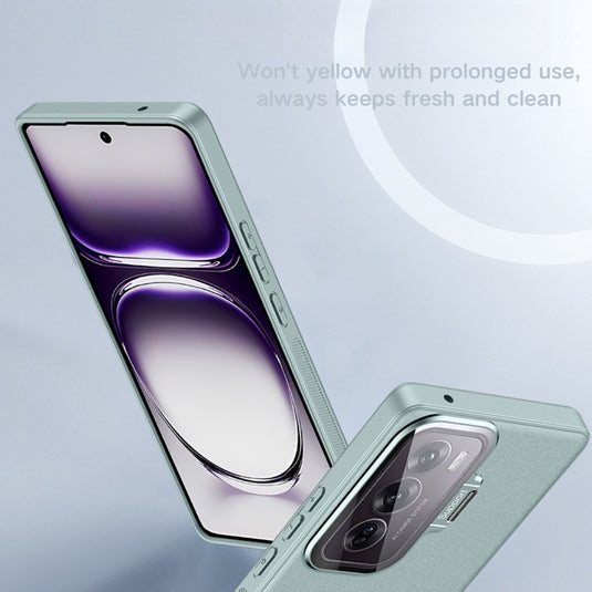 OPPO Reno12/Pro - PC Material Transparent Lens Cover Stand Protection Case